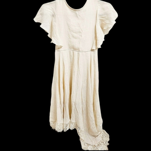 NWOT Joyfolie Boho Lace Midi Dress Lakynna Girls Asymmetrical Size 12 - Picture 2 of 5